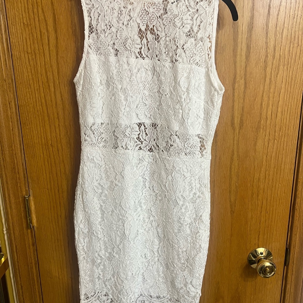 White lace dress